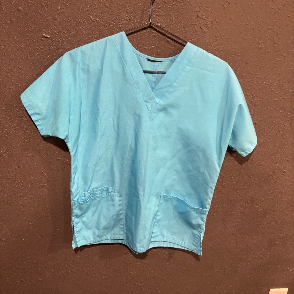 Cherokee Workwear Light Blue Scrub Top